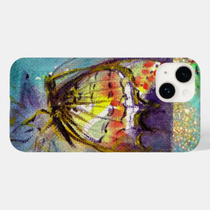 MAGIC BUTTERFLY IN BLUE GOLD SPARKLES Case-Mate iPhone 14 CASE