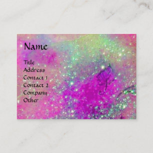 MAGIC BUTTERFLY IN GOLD,BLUE PURPLE TEAL SPARKLES BUSINESS CARD