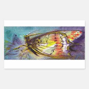 MAGIC BUTTERFLY RECTANGULAR STICKER
