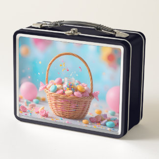 Magic Candy Basket Metal Lunch Box