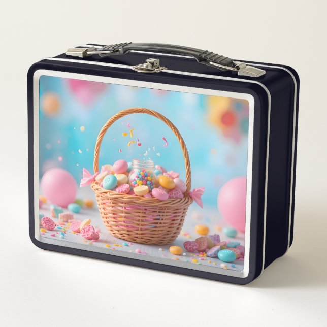 Magic Candy Basket Metal Lunch Box (Front)