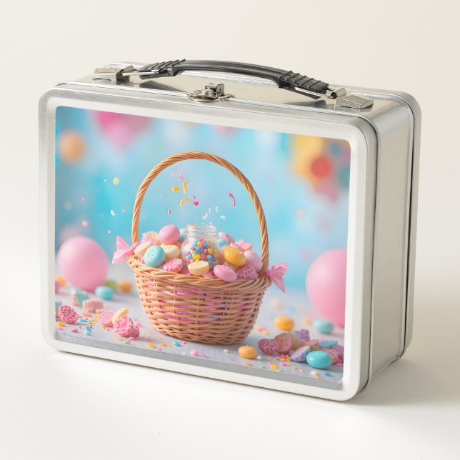 Magic Candy Basket Metal Lunch Box (Front)