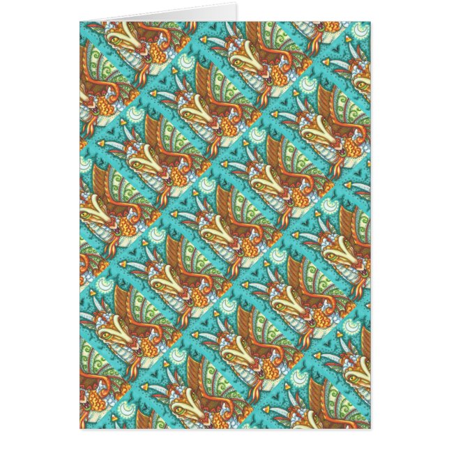 MAGIC CANDY CORN DRAGON, HALLOWEEN FANTASY CARD (Front)