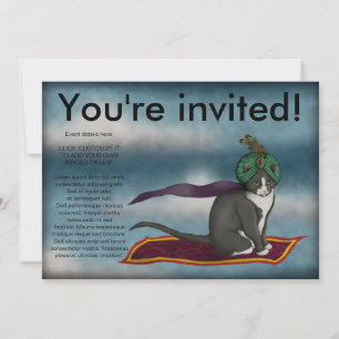 Magic Carpet Cat, invitation