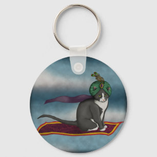 Magic Carpet Cat, keychain