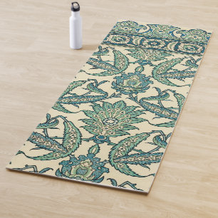Magic Carpet Ride: Vintage Arabic Floral Pattern  Yoga Mat