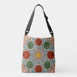 Magic Carpet Vintage Arabic Geometric Pattern Crossbody Bag