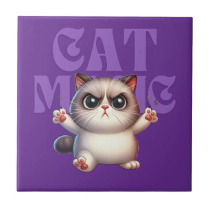 Magic Cat Ceramic Tile