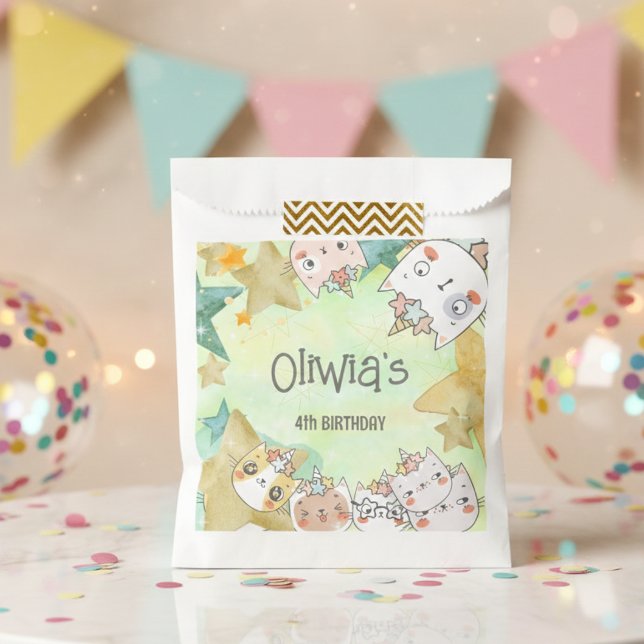 Magic caticorn birthday Favour Bag (Creator Uploaded)