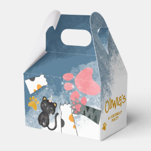 Magic caticorn birthday Paper Favour Box