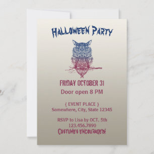 Magic Celtic owl                                   Invitation