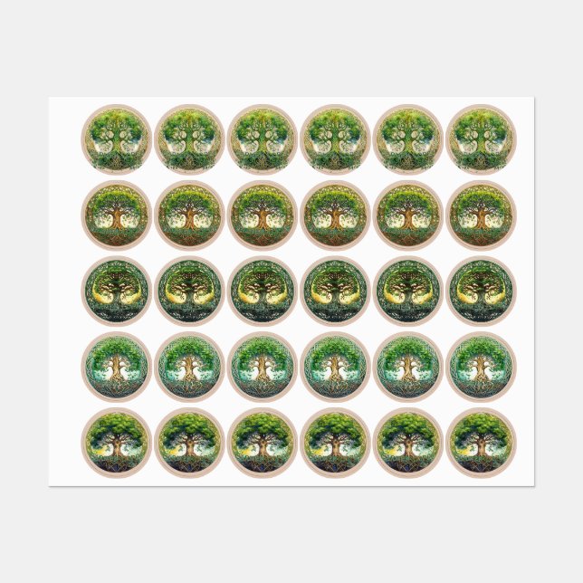 Magic Celtic Tags: Personal Life Tree (Sheet)
