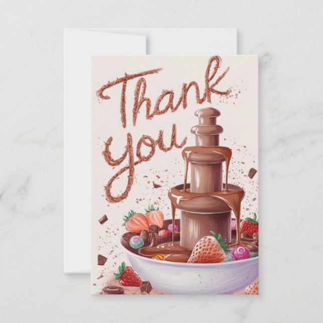 Magic Chocolate Thank You Card (Front)