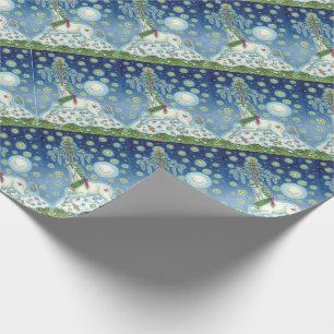 MAGIC CHRISTMAS UNICORN HOLIDAY WRAPPING PAPER