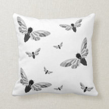 Magic Cicada Throw Pillow