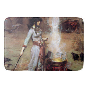 Magic Circle, John William Waterhouse Bath Mat