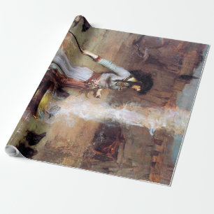 Magic Circle, John William Waterhouse Wrapping Paper