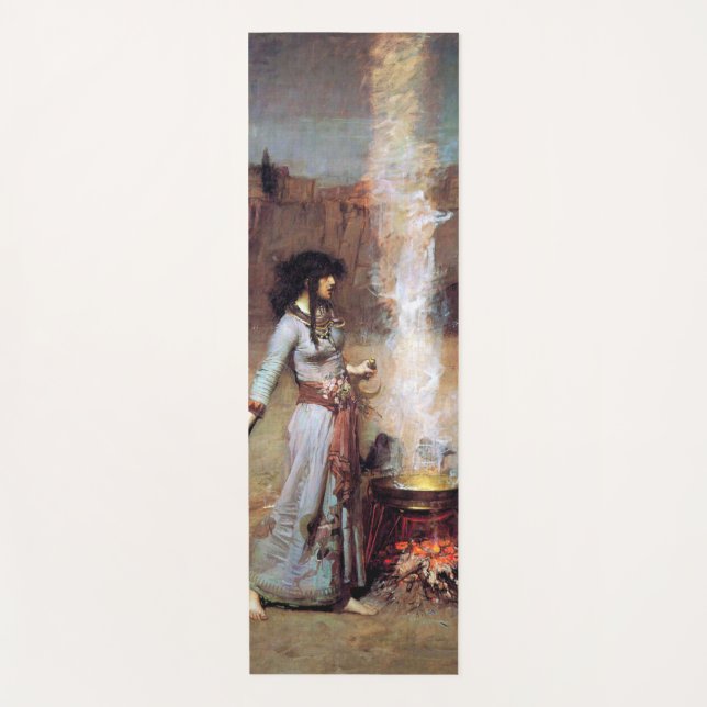 Magic Circle, John William Waterhouse Yoga Mat (Front)