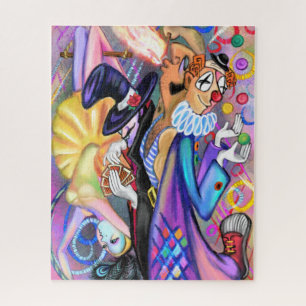Magic Circus - Clown Acrobat Magician Fire Eater Jigsaw Puzzle