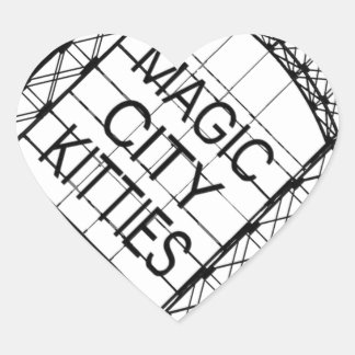 Magic City Kitties Heart Sticker