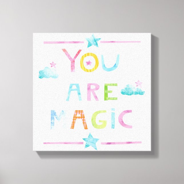 Magic Clouds You are Magic Canvas Print (Front)