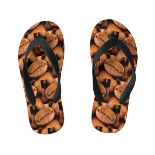 Magic coffee beans flip flops