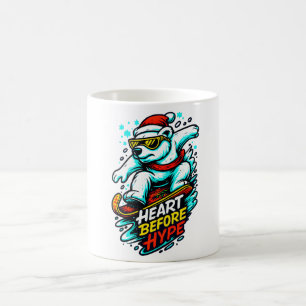 Magic Color Morph Snowboard Polar Bear Christmas Magic Mug
