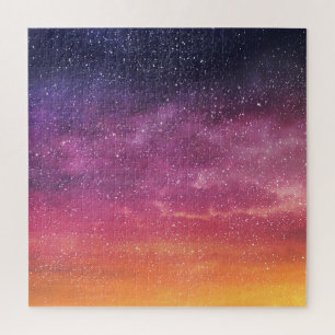 Magic Colour: Enchanting Sky Background. Jigsaw Puzzle