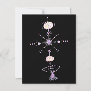 Magic Colourful Abstract Tribal Tattoo Art Card