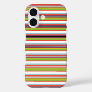 Magic colourful stripes iPhone 16 case
