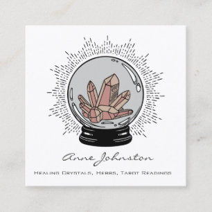 Magic Crystal Ball Square Business Card