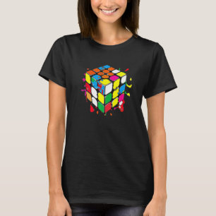 Magic Cube with a Splat Paint for Speed Cubers T-Shirt