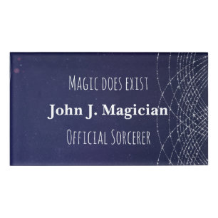 Magic Does Exist Custom Official Sorcerer Name Tag