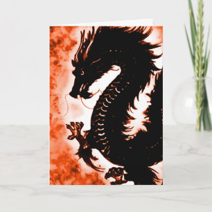 Magic Dragon Birthday Wish Card
