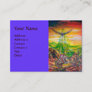 MAGIC DUEL BETWEEN BRADAMANT AND NEGROMANCER BUSINESS CARD