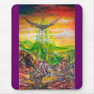MAGIC DUEL BETWEEN BRADAMANT AND NEGROMANCER MOUSE MAT