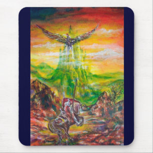 MAGIC DUEL BETWEEN BRADAMANT AND NEGROMANCER MOUSE MAT