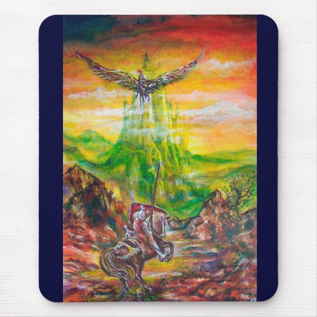 MAGIC DUEL BETWEEN BRADAMANT AND NEGROMANCER MOUSE MAT (Front)