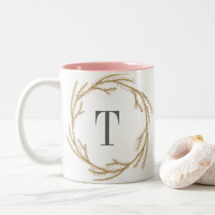 Magic Dust Wreath Monogram Mug