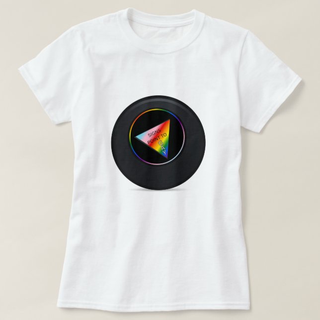 Magic Eight Ball Pride T-Shirt (Design Front)