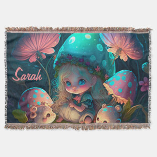 Magic elf moments throw blanket