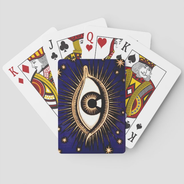 Magic Eye and Stars Playing Cards (Back)