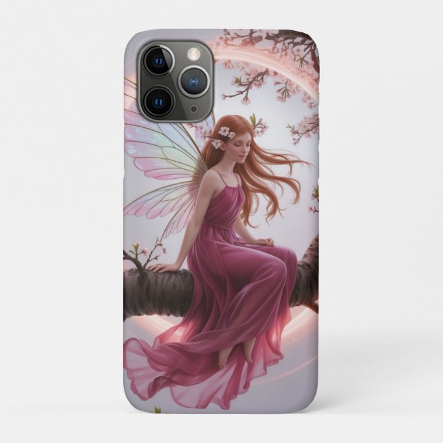 Magic Fairy Among Cherry Flowers - Illustration d Case-Mate iPhone Case (Back)