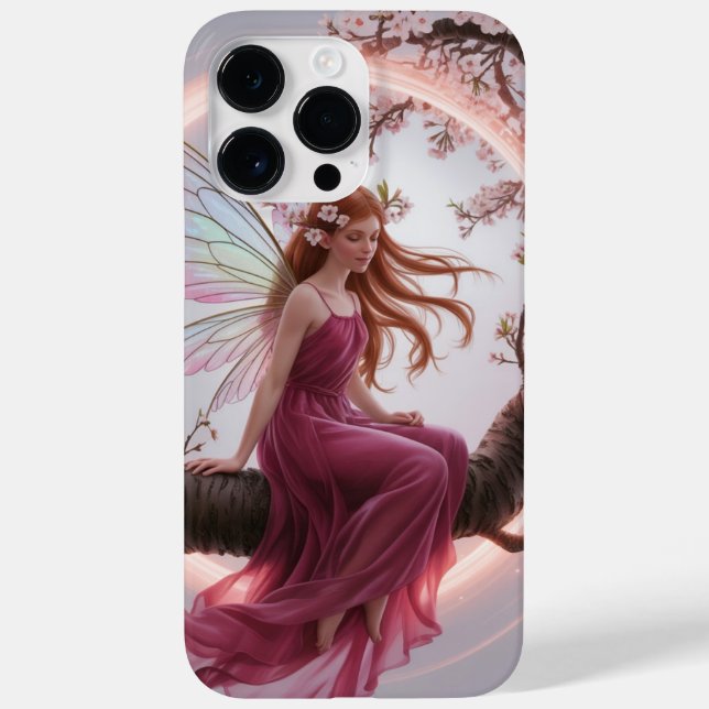 Magic Fairy Among Cherry Flowers - Illustration d Case-Mate iPhone Case (Back)