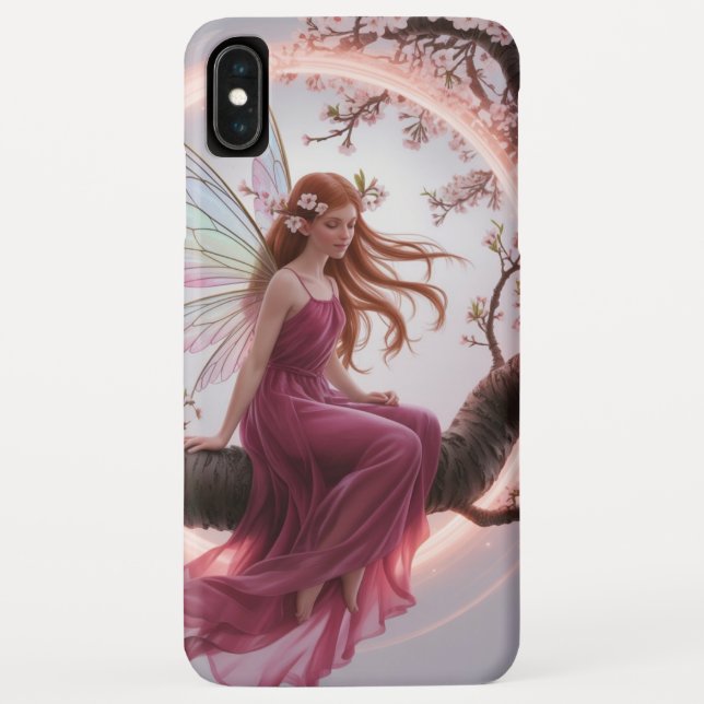 Magic Fairy Among Cherry Flowers - Illustration d Case-Mate iPhone Case (Back)