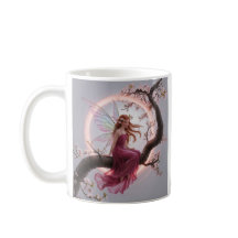 Magic Fairy Among Cherry Flowers - Illustration d