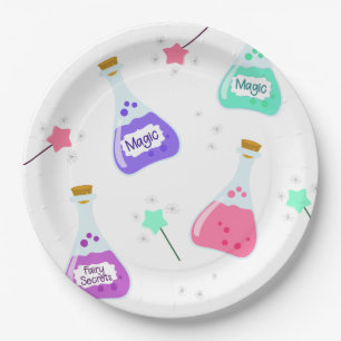 Magic Fairy Party   Girl's Birthday Celebration Paper Plate