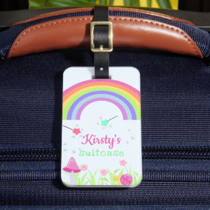 Magic Fairy Rainbow Personalised Kids / Girl's Luggage Tag