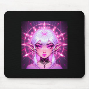 Magic Fantasy Elf Anime Girl Sticker Mouse Mat