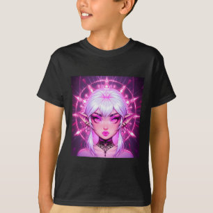 Magic Fantasy Elf Anime Girl Sticker T-Shirt
